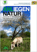 Front page Anliegen Natur 37/1 (donkey on a pasture)